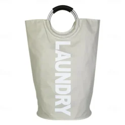 80L Large Laundry Basket, Laundry Hamper, Dirty Clothes Hamper for Laundry, Collapsible, Waterproof Laundry Baskets with Foam Protected Aluminum Handles for Laundry, Dorm, Family