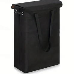 45L Thin Laundry Basket With Cover Narrow Hand Fine Hand Dirty Laundry Basket Bedroom Kindergarten Whole Basket Storage Bag