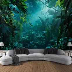 Landscape Forest Hanging Tapestry Wall Art Large Tapestry Mural Decor Photograph Backdrop Blanket Curtain Home Bedroom Living Room Decoration