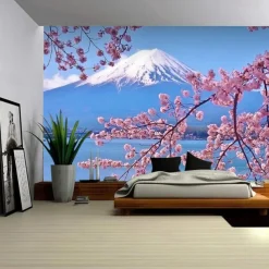 Landscape Mount Fuji Hanging Tapestry Wall Art Large Tapestry Mural Decor Photograph Backdrop Blanket Curtain Home Bedroom Living Room Decoration