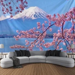 Landscape Mount Fuji Hanging Tapestry Wall Art Large Tapestry Mural Decor Photograph Backdrop Blanket Curtain Home Bedroom Living Room Decoration