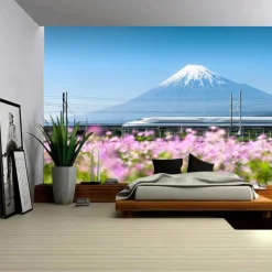 Landscape Mount Fuji Hanging Tapestry Wall Art Large Tapestry Mural Decor Photograph Backdrop Blanket Curtain Home Bedroom Living Room Decoration