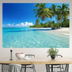 Landscape Ocean View Hanging Tapestry Wall Art Large Tapestry Mural Decor Photograph Backdrop Blanket Curtain Home Bedroom Living Room Decoration