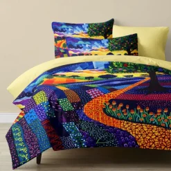 Landscape Pattern Duvet Cover Set Set Soft 3-Piece Luxury Cotton Bedding Set Home Decor Gift Twin Full King Queen Size Duvet Cover