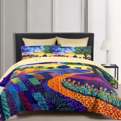 Landscape Pattern Duvet Cover Set Set Soft 3-Piece Luxury Cotton Bedding Set Home Decor Gift Twin Full King Queen Size Duvet Cover