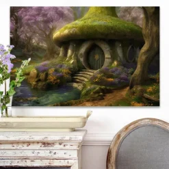 Landscape Wall Art Canvas Wonderful Tree Cave Prints and Posters Pictures Decorative Fabric Painting For Living Room Pictures No Frame