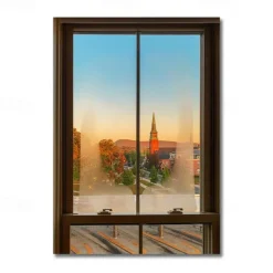 Landscape Wall Art Canvas The Window Modern Art Landscape Home Decoration Décor Rolled Canvas No Frame Unframed
