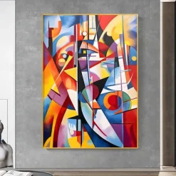 Large Abstract Art Painting on Canvas Hand-painted Original Colorful Canvas Wall Art Colourful Living room Painting on Canvas For Home Decor