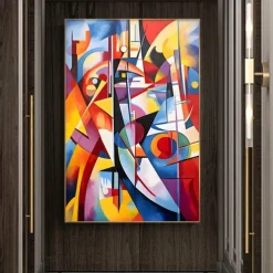 Large Abstract Art Painting on Canvas Hand-painted Original Colorful Canvas Wall Art Colourful Living room Painting on Canvas For Home Decor