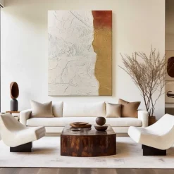 Large abstract brown Painting handmade Abstract oil painting hand painted Beige Painting handmade wabi sabi artwork oil painting Textured Oil Painting Beige Oil Painting Modern decor