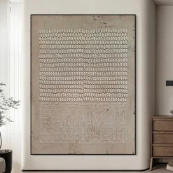 Large Abstract Canvas Art oil painting hand painted Wabi Sabi Wall Art painting Oversized Wall Art Large Beige Abstract Wall Art Beige 3D Texture Painting Abstract Beige Painting Minimalist Art