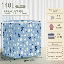 Large Capacity Quilt Clothes Organizer, Handheld Lightweight Packing Cubes, Clothing Quilt Storage Bag