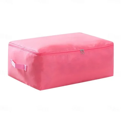 Large Clothes Storage Bag, Under Bag Storage Zipper Clothes Organizer With Handle, Space Saver Containers For Bedding