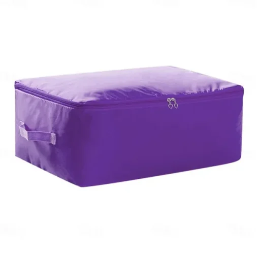 Large Clothes Storage Bag, Under Bag Storage Zipper Clothes Organizer With Handle, Space Saver Containers For Bedding