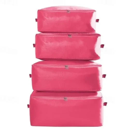 Large Clothes Storage Bag, Under Bag Storage Zipper Clothes Organizer With Handle, Space Saver Containers For Bedding