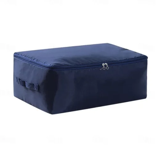 Large Clothes Storage Bag, Under Bag Storage Zipper Clothes Organizer With Handle, Space Saver Containers For Bedding