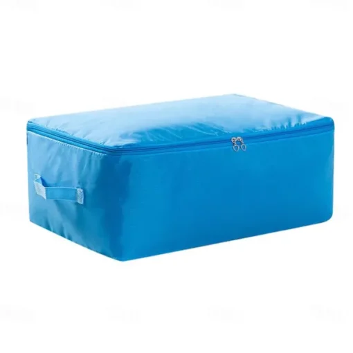 Large Clothes Storage Bag, Under Bag Storage Zipper Clothes Organizer With Handle, Space Saver Containers For Bedding