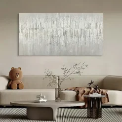 Large 3D Canvas Oil Painting handmade abstract painting handmade Wall Art Botanical Knife Painting Light Luxury oil painting for Living Room bedroom wall Decor