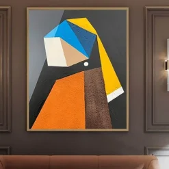 Large handmade Abstract Colorful Figurative Paintings On Canvas handmade Luxury Painting Picasso Style oil painting wall Art Textured Oil Acrylic Painting Wall Decor