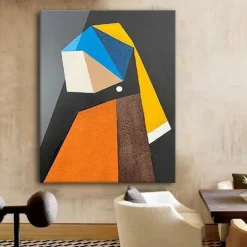 Large handmade Abstract Colorful Figurative Paintings On Canvas handmade Luxury Painting Picasso Style oil painting wall Art Textured Oil Acrylic Painting Wall Decor