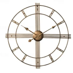 Large Metal Wall Clock Silent Retro Wall Clock Large Roman Numerals Used for Living Room Kitchen Fireplace Bedroom Decoration 50 cm
