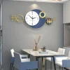Large Wall Clock for Living Room Decor Modern Minimalist Wall Clock Silent Non-Ticking for Office School Home Kitchen Dining Room Bathroom Battery Operated 82*32CM 100*42CM