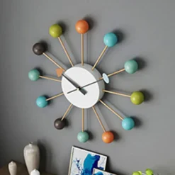Large Wall Clock Metal Decorative Silent Non-Ticking Big Clocks Modern Home Decorations for Living RoomBedroomDining Room Office