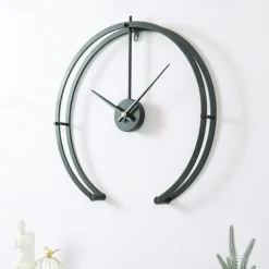 Large Wall Clock Modern Design Minimalist Home Clock Living Room Bedroom Decoration Silent Hanging Watch 3D 50 cm