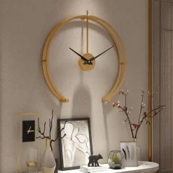 Large Wall Clock Modern Design Minimalist Home Clock Living Room Bedroom Decoration Silent Hanging Watch 3D 50 cm