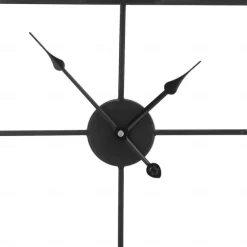 Large Wall Clock Roman Numeral Wall Clock Outdoor Garden Wall Clock Metal Square Skeleton Clock for Living Room Cafe Hotel Office Home Decor 58 cm