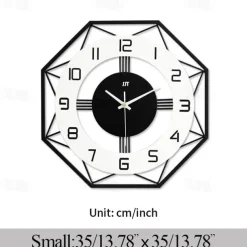 Large Wall Clocks for Living Room Decor 16 inch Silent Modern Wall Clocks Wall Clock Battery Operated Non Ticking Black Wood Decorative Clock Wall for Kitchen Bedroom Office Classroom