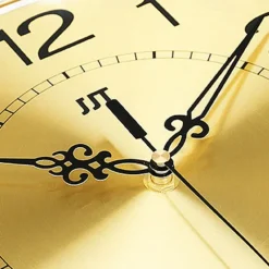 Large Wall Clocks for Living Room Decor Gold Decoration Wall Clock Silent Battery Operated Non Ticking for Bedroom Kitchen 15 Inch Retro Peacock Crystal Wall Watch Quartz for Home Office Indoor