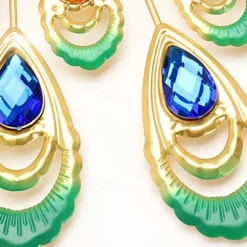 Large Wall Clocks for Living Room Decor Gold Decoration Wall Clock Silent Battery Operated Non Ticking for Bedroom Kitchen 15 Inch Retro Peacock Crystal Wall Watch Quartz for Home Office Indoor