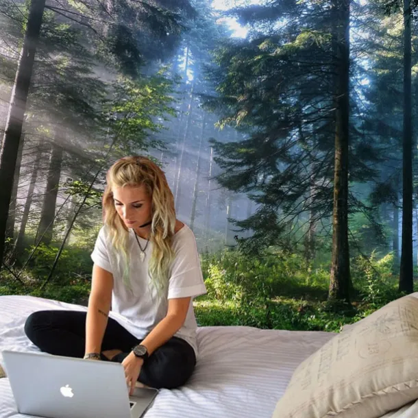 Large Wall Tapestry Art Decor Blanket Curtain Hanging Home Bedroom Living Room Decoration Misty Forest Tapestry Wall Hanging Nature Landscape Tapestry