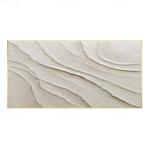 Large white oil painting handmade 3D White Canvas Oil Painting handmade Abstract painting handmade Wall Art pattle Knife wave Painting Light Luxury oil painting for Living Room bedroom wall Decor