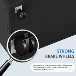 Laundry Hamper with Wheels and Lid, 75/90L Rolling Clothes Basket with Handle, Large Laundry Hamper for Bedroom, Bathroom, Dorm, Laundry Room