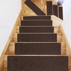 Leaf Carpet Stair Treads for Wooden Steps Stairs Carpet Tape Peel and Stick with Double Adhesive Tape