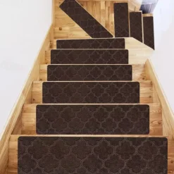 Leaf Carpet Stair Treads for Wooden Steps Stairs Carpet Tape Peel and Stick with Double Adhesive Tape