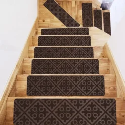 Leaf Carpet Stair Treads for Wooden Steps Stairs Carpet Tape Peel and Stick with Double Adhesive Tape