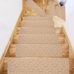 Leaf Carpet Stair Treads for Wooden Steps Stairs Carpet Tape Peel and Stick with Double Adhesive Tape