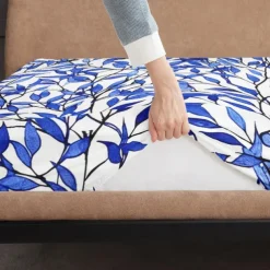 Leaves Pattern Fitted Sheet Set 100% Cotton Ultra Soft Breathable Silky Bed Sheets Deep Pocket Bedding Sheets 3 Piece Queen King Size