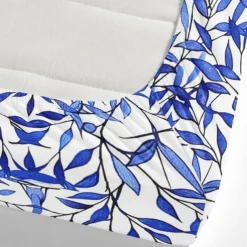 Leaves Pattern Fitted Sheet Set 100% Cotton Ultra Soft Breathable Silky Bed Sheets Deep Pocket Bedding Sheets 3 Piece Queen King Size