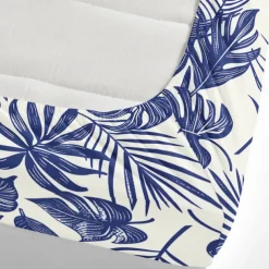 Leaves Spring Pattern Fitted Sheet Set 100% Cotton Ultra Soft Breathable Silky Bed Sheets Deep Pocket Bedding Sheets 3 Piece Queen King Size