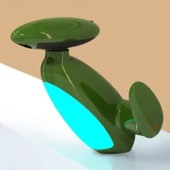 LED Bathroom Sink Faucet, Bathroom Faucet with Removable Sprayer, 4-in-1 Modern, Single Hole Bathroom Faucet, LED Light, Fountain Tap