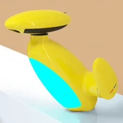 LED Bathroom Sink Faucet, Bathroom Faucet with Removable Sprayer, 4-in-1 Modern, Single Hole Bathroom Faucet, LED Light, Fountain Tap