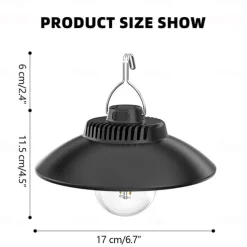 LED Camping Lights Outdoor Rechargeable Portable Lantern Lights Waterproof Flashlight 2 Lighting Modes