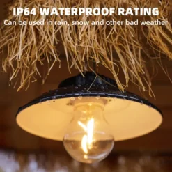 LED Camping Lights Outdoor Rechargeable Portable Lantern Lights Waterproof Flashlight 2 Lighting Modes