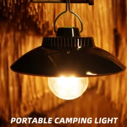 LED Camping Lights Outdoor Rechargeable Portable Lantern Lights Waterproof Flashlight 2 Lighting Modes