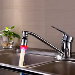 Led Light Color Changing Faucet Monochrome Faucet Mouth Faucet Water Spout