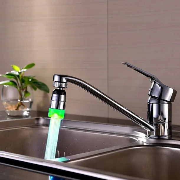 Led Light Color Changing Faucet Monochrome Faucet Mouth Faucet Water Spout